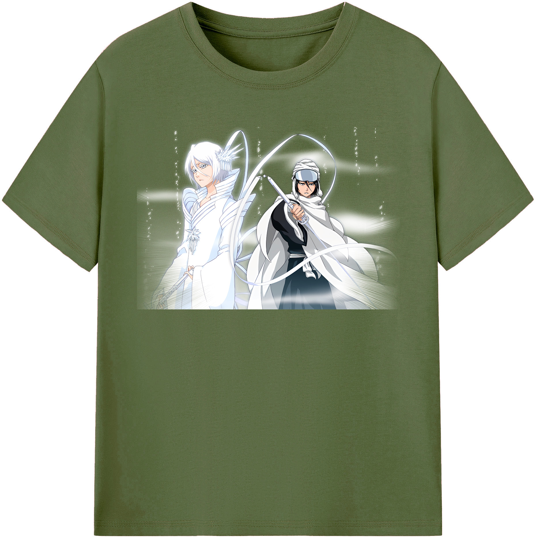 （画像用） ブリーチ 朽木ルキア BLEACH Kuchiki Rukia 綿100％半袖Tシャツ（フロントプリント）